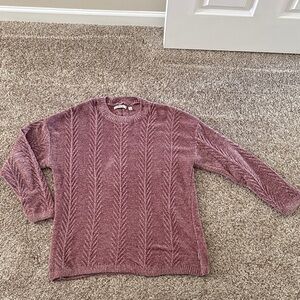 Orvis Chenille Sweater in Dusty Rose